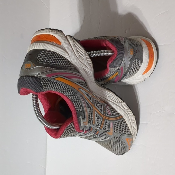 Asics Womens Gel Equation T3F6N Gray Silver Pink Lace Up Running Shoes Size 10 - Picture 5 of 9